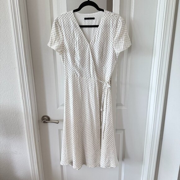 Jenni Kayne Polka Pattern Wrap Dress Size Medium - Picture 1 of 4